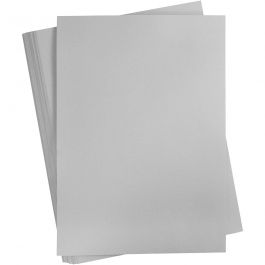 Karton, farbig, A2, Blatt 420x594 mm, 180 g, Grau, 100 Bl./ 1 Pck [HOB-21326]