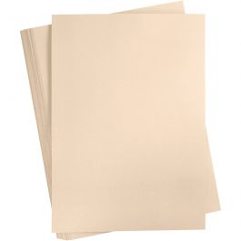 Karton, farbig, A2, Blatt 420x594 mm, 180 g, Beige, 100 Bl./ 1 Pck [HOB-21328]