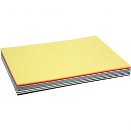 Farbkarton, A2, Blatt 420x594 mm, 180 g, Sortierte Farben, 300 Bl. sort./ 1 Pck [HOB-21422]