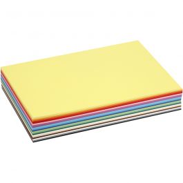 Farbkarton, A4, Blatt 210x297 mm, 180 g, Sortierte Farben, 300 Bl. sort./ 1 Pck [HOB-21424]