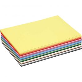 Farbkarton, A5, Blatt 148x210 mm, 180 g, Sortierte Farben, 300 Bl. sort./ 1 Pck [HOB-21425]