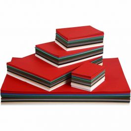 Weihnachts-Karton, A2,A3,A4,A5,A6, 180 g, Sortierte Farben, 1800 Bl. sort./ 1 Pck [HOB-21440]