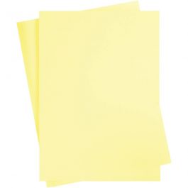 Karton, farbig, A2, 420x594 mm, 180 g, Hellgelb, 10Bl./ 1 Pck [HOB-21511]