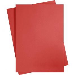 Karton, farbig, A2, Blatt 420x594 mm, 180 g, Rot, 10 Bl./ 1 Pck [HOB-21514]