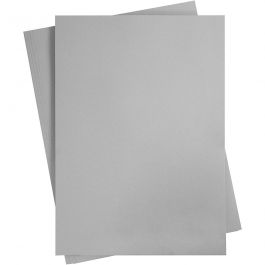 Karton, farbig, A2, Blatt 420x594 mm, 180 g, Grau, 10 Bl./ 1 Pck [HOB-21526]