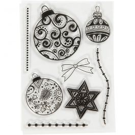 Silikon-Motive, Christbaumkugeln, Größe 10,5x15 cm, 1 Bl. [HOB-21581]