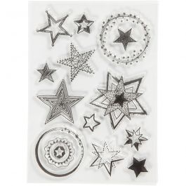 Silikon-Motive, Größe 10,5x15 cm, , Sterne, 1Bl. [HOB-21585]