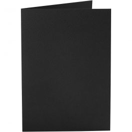 Karten, Kartengröße 10,5x15 cm, 220 g, Schwarz, 10 Stk/ 1 Pck [HOB-216012]