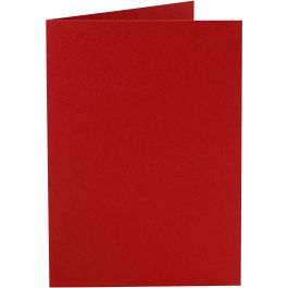 Karten, Kartengröße 10,5x15 cm, 220 g, Rot, 10 Stk/ 1 Pck [HOB-216013]