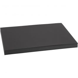 Karton, farbig, A3, Blatt 297x420 mm, 200 g, Schwarz, 100 Bl./ 1 Pck [HOB-21654]