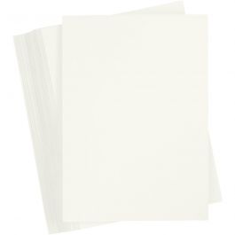Karton, farbig, A4, Blatt 210x297 mm, 180 g, Naturweiß, 100 Bl./ 1 Pck [HOB-217036]