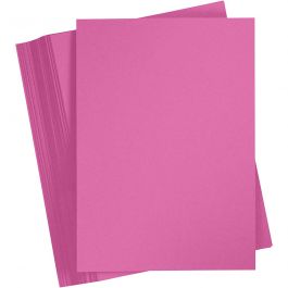 Karton, farbig, A4, Blatt 210x297 mm, 180 g, Pink, 100 Bl./ 1 Pck [HOB-217046]