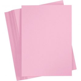 Karton, farbig, A4, Blatt 210x297 mm, 180 g, Hellpink, 100 Bl./ 1 Pck [HOB-21716]