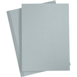 Karton, A4, Blatt 210x297 mm, 220 g, Grau, 10 Stk/ 1 Pck [HOB-219026]