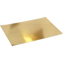 Metallic-Folienkarton, A2, Blatt 420x594 mm, 280 g, Gold, 10 Bl./ 1 Pck [HOB-220840]