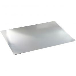 Metallic-Folienkarton, A2, Blatt 420x594 mm, 280 g, Silber, 10 Bl./ 1 Pck [HOB-220860]