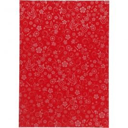 Papier, A4, Blatt 210x297 mm, 80 g, Rot, 20 Bl./ 1 Pck [HOB-221003]