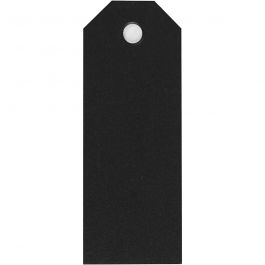 Manila-Anhänger, Größe 3x8 cm, 220 g, Schwarz, 20 Stk/ 1 Pck [HOB-234012]