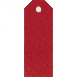 Manila-Anhänger, Größe 3x8 cm, 220 g, Rot, 20 Stk/ 1 Pck [HOB-234013]