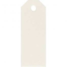 Manila-Anhänger, Größe 3x8 cm, 220 g, Naturweiß, 20 Stk/ 1 Pck [HOB-234022]