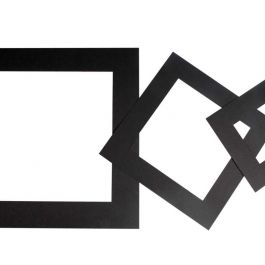 Passepartouts, Dicke 0,4 mm, 270 g, Schwarz, 75 Stk/ 1 Pck [HOB-23612]