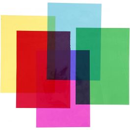 Cellophan, 210x297 mm, Sortierte Farben, 5x20Bl./ 1 Pck [HOB-24000]
