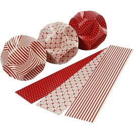 Click Ornaments, D 9 cm, Größe 5,5x28,4 cm, 9 Set/ 1 Pck [HOB-25134]