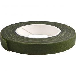 Florales Klebeband, B 12 mm, Dunkelgrün, 27 m/ 1 Rolle [HOB-25207]