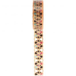 Washi Tape, B 15 mm, 5 m/ 1 Rolle [HOB-25264]