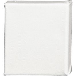 Leinwand, T 1.6 cm, Größe 10x10 cm, 360 g, Weiß, 1 Stk [HOB-257000]
