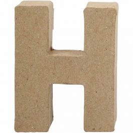 Buchstaben, H, H 10 cm, B 7,6 cm, Dicke 1,7 cm, 1 Stk [HOB-26646]