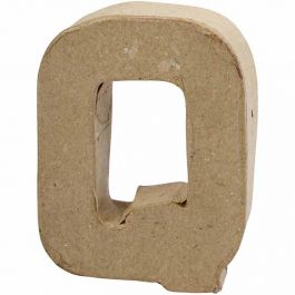 Buchstaben, Q, H 10 cm, B 7,8 cm, Dicke 1,7 cm, 1 Stk [HOB-26655]