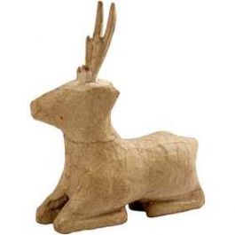 Rentier, liegend, H 18 cm, 1Stck. [HOB-26679]