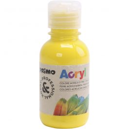 PRIMO Acrylfarbe in ausgezeichneter Qualität, Primärgelb, 125 ml/ 1 Fl. [HOB-638315]