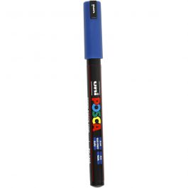 Posca Marker , Nr. PC-1MR, Strichstärke 0,7 mm, extrafein, Blau, 1 Stk [HOB-272041]