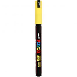 Posca Marker , Nr. PC-1MR, Strichstärke 0,7 mm, extrafein, Gelb, 1 Stk [HOB-272044]