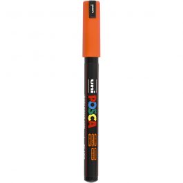 Posca Marker , Nr. PC-1MR, Strichstärke 0,7 mm, extrafein, Orange, 1 Stk [HOB-272054]