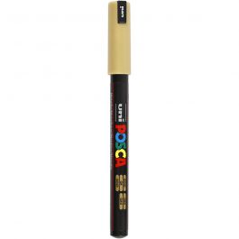 Posca Marker , Nr. PC-1MR, Strichstärke 0,7 mm, extrafein, Gold, 1 Stk [HOB-272810]