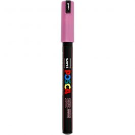Posca Marker , Nr. PC-1MR, Strichstärke 0,7 mm, extrafein, Rosa metallic, 1 Stk [HOB-272850]