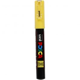 Posca Marker , Nr. PC-1M, Strichstärke 0,7 mm, extrafein, Gelb, 1 Stk [HOB-273044]