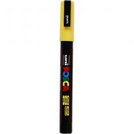 Posca Marker , Nr. PC-3M, Strichstärke 0,9-1,3 mm, fein, Gelb, 1 Stk [HOB-274044]