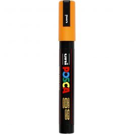 Posca Marker , Nr. PC-5M, Strichstärke 2,5 mm, Medium, Sonnengelb, 1 Stk [HOB-276024]