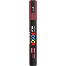 Posca Marker , Nr. PC-5M, Strichstärke 2,5 mm, Medium, Bordeaux, 1 Stk [HOB-276050]