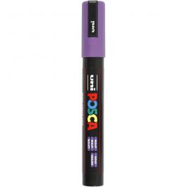 Posca Marker , Nr. PC-5M, Strichstärke 2,5 mm, Medium, Violett, 1 Stk [HOB-276055]