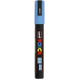 Posca Marker , Nr. PC-5M, Strichstärke 2,5 mm, Medium, Hellblau, 1 Stk [HOB-276057]