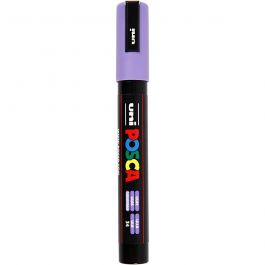 Posca Marker , Nr. PC-5M, Strichstärke 2,5 mm, Medium, Flieder, 1 Stk [HOB-276058]