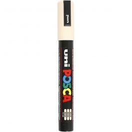 Posca Marker , Nr. PC-5M, Strichstärke 2,5 mm, Medium, Beige, 1 Stk [HOB-276088]