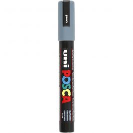 Posca Marker , Nr. PC-5M, Strichstärke 2,5 mm, Medium, Schiefergrau, 1 Stk [HOB-276096]