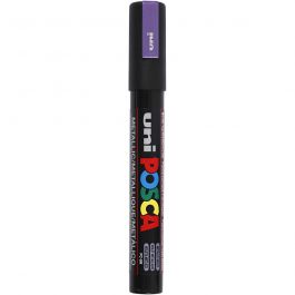 Posca Marker , Nr. PC-5M, Strichstärke 2,5 mm, Medium, Violett-metallic, 1 Stk [HOB-276840]