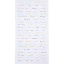 Sticker, Baby, Blatt 12x23 cm, 2x84 Stk/ 1 Pck [HOB-27691]
